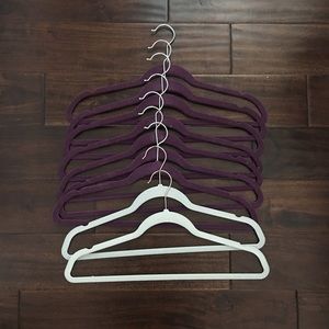 9 Blue and Purple Hangers